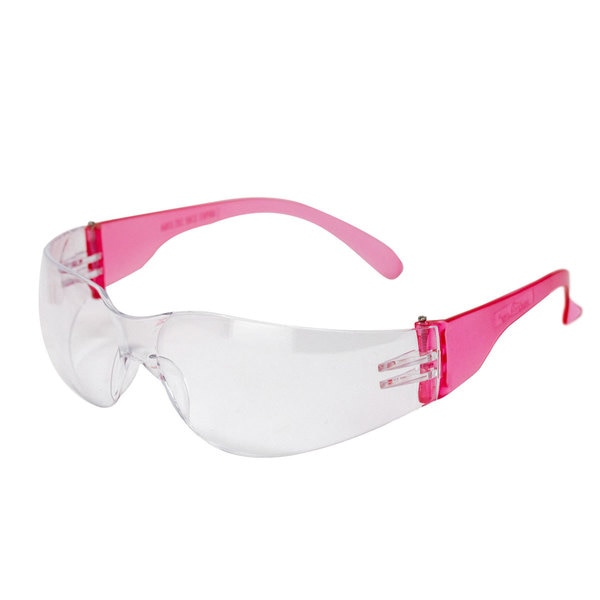 Safe Handler Crystal Clear Lens Color Temple Pink Safety Glasses BLSH-ESCR-CLLCT-SG1P